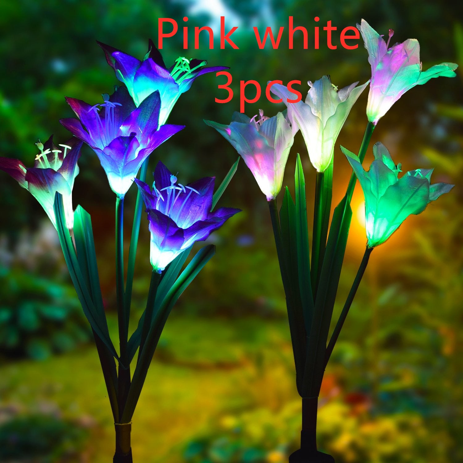 Waterproof 7 LED Lawn Lily Fairy Lights